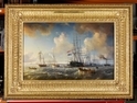 graphics\mmr\P1180_EvS_124_1680.jpg; P1180; Koning Willem II bezoekt het eskader te Vlissingen op 14 juli 1843; schilderij
